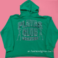 Hoodies و Swefshirts النسائية بالإضافة إلى الحجم حجر الراين